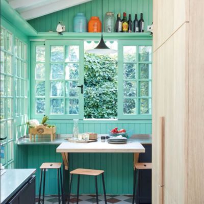 Cuisine vert menthe Cap Ferret