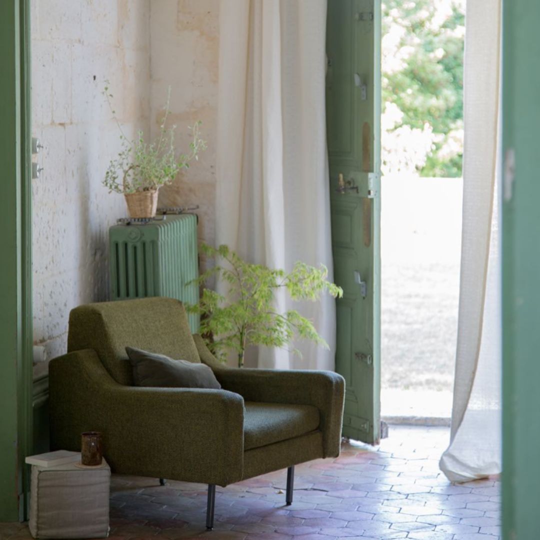 Salon vert et tomettes