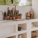 Cuisine d'été en béton