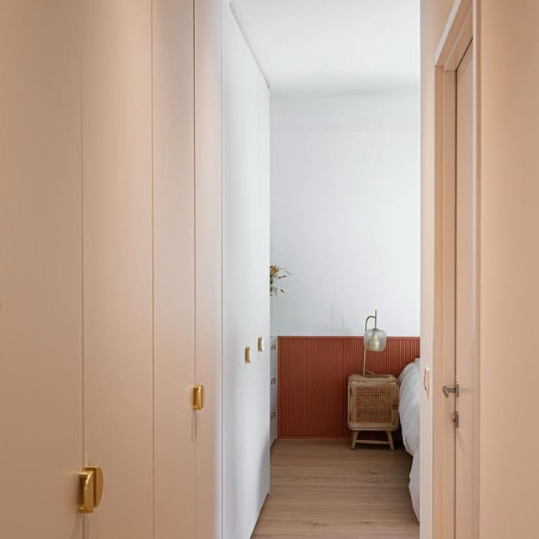 Dressing bois couloir